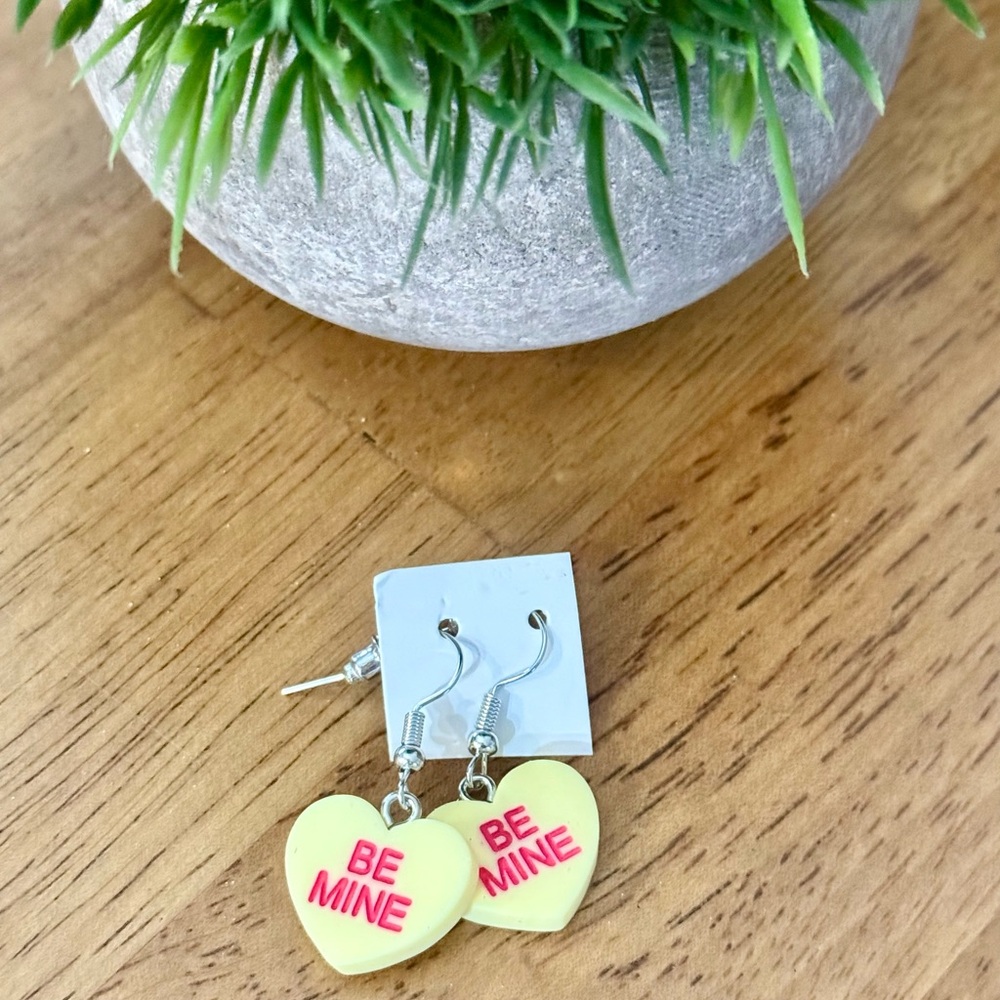 Heart Shaped 'Be Mine' Earrings